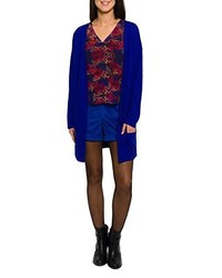 dunkelblaue Strickjacke