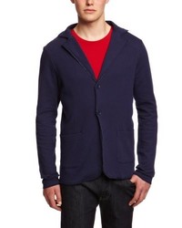 dunkelblaue Strickjacke