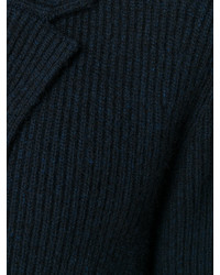 dunkelblaue Strickjacke von Salvatore Ferragamo