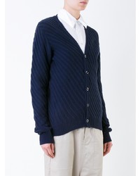 dunkelblaue Strickjacke von JULIEN DAVID