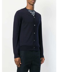 dunkelblaue Strickjacke von Comme Des Garçons Shirt Boys
