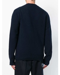 dunkelblaue Strickjacke von Calvin Klein 205W39nyc