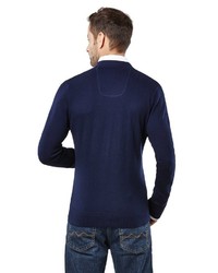 dunkelblaue Strickjacke von Vincenzo Boretti