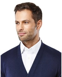 dunkelblaue Strickjacke von Vincenzo Boretti