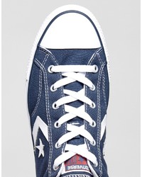 dunkelblaue Turnschuhe mit Sternenmuster von Converse