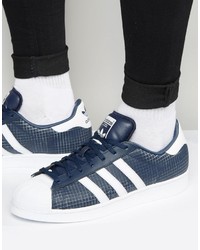 dunkelblaue Turnschuhe von adidas