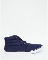 dunkelblaue Turnschuhe von Asos