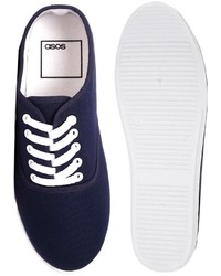 dunkelblaue Turnschuhe von Asos