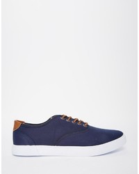 dunkelblaue Turnschuhe von Asos