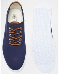 dunkelblaue Turnschuhe von Asos