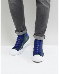 dunkelblaue Turnschuhe von Converse