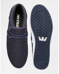 dunkelblaue Turnschuhe von Supra