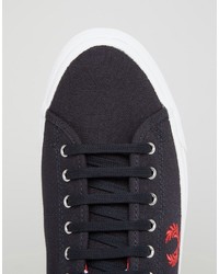 dunkelblaue Turnschuhe von Fred Perry