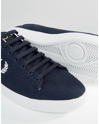 dunkelblaue Turnschuhe von Fred Perry