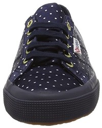 dunkelblaue Turnschuhe von Superga