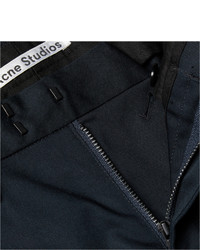 dunkelblaue Twill Chinohose von Acne Studios