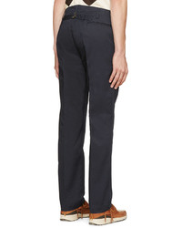 dunkelblaue Twill Chinohose von VISVIM