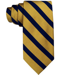 dunkelblaue und gelbe Krawatte