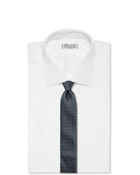 dunkelblaue und weiße bedruckte Krawatte von Giorgio Armani