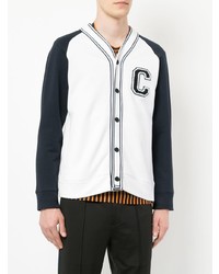 dunkelblaue und weiße Collegejacke von CK Calvin Klein