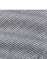 dunkelblaue und weiße horizontal gestreifte Krawatte von Rubinacci