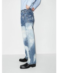 dunkelblaue und weiße Mit Batikmuster Jeans von Sunflower