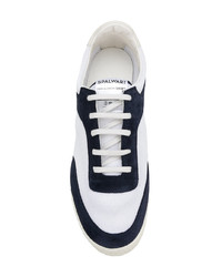 dunkelblaue und weiße niedrige Sneakers von Comme Des Garcons SHIRT