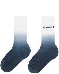 dunkelblaue und weiße Socken von Jacquemus