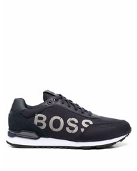 dunkelblaue und weiße Sportschuhe von BOSS