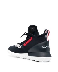 dunkelblaue und weiße Sportschuhe von Moncler Enfant