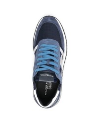 dunkelblaue und weiße Sportschuhe von Philippe Model Paris