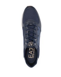 dunkelblaue und weiße Sportschuhe von Ea7 Emporio Armani