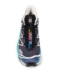 dunkelblaue und weiße Sportschuhe von Salomon S/Lab