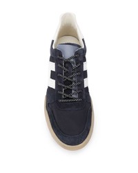 dunkelblaue und weiße Wildleder niedrige Sneakers von Hogan