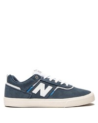 dunkelblaue und weiße Wildleder niedrige Sneakers von New Balance