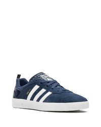 dunkelblaue und weiße Wildleder niedrige Sneakers von adidas