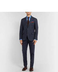 dunkelblaue vertikal gestreifte Anzughose von Polo Ralph Lauren