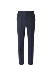 dunkelblaue vertikal gestreifte Anzughose von Polo Ralph Lauren