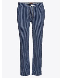 dunkelblaue vertikal gestreifte Chinohose von Scotch & Soda