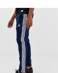dunkelblaue vertikal gestreifte Jogginghose von adidas Originals