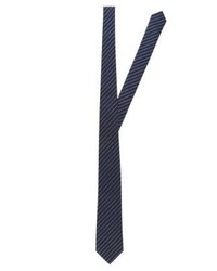 dunkelblaue vertikal gestreifte Krawatte von Armani Collezioni