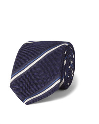 dunkelblaue vertikal gestreifte Krawatte von Canali