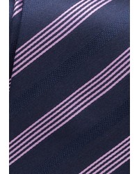 dunkelblaue vertikal gestreifte Krawatte von Eterna