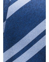 dunkelblaue vertikal gestreifte Krawatte von Eterna