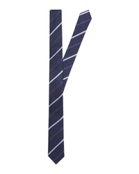 dunkelblaue vertikal gestreifte Krawatte von Seidensticker
