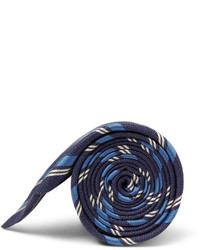 dunkelblaue vertikal gestreifte Krawatte von Canali