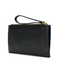 dunkelblaue verzierte Clutch von Marni