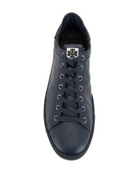 dunkelblaue verzierte Leder niedrige Sneakers von Högl