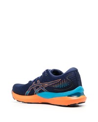 dunkelblaue verzierte niedrige Sneakers von Asics