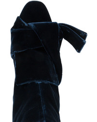 dunkelblaue verzierte Stiefel von No.21